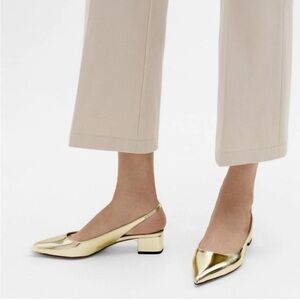 🆕️Theory Slingback Pump in Metallic Leather size 36 (6)
